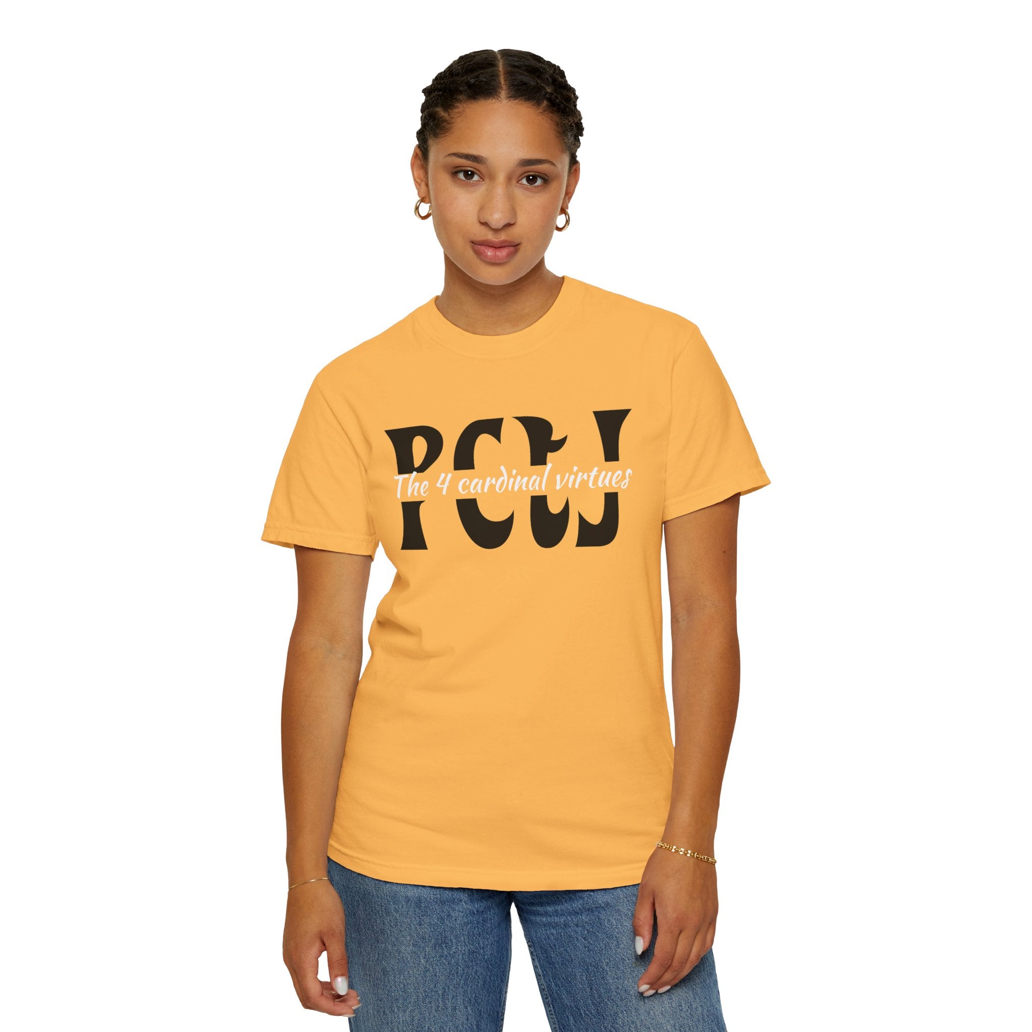 The 4 Cardinal Virtues T-shirt | Prudence Courage Temperance Justice