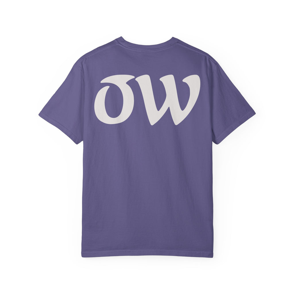 Every saint has a past and every sinner has a future T-Shirt | "OW" Logo with Inspirational Quote