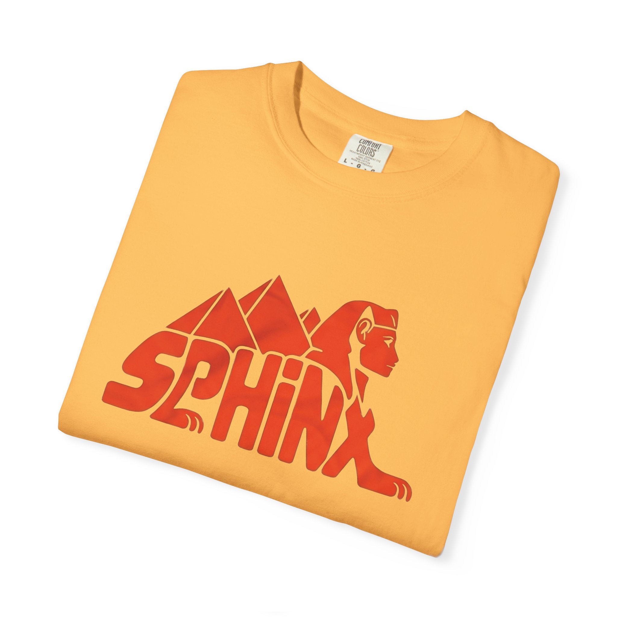 Sphinx Pyramid Graphic T-Shirt | Retro Egyptian Logo Tee