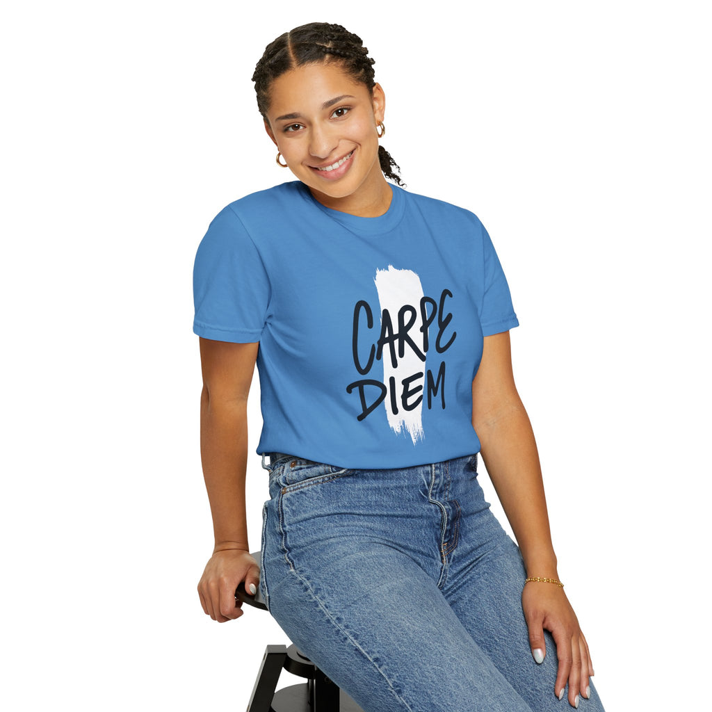 Carpe Diem Brushstroke T-shirt | Inspirational Quote Tee