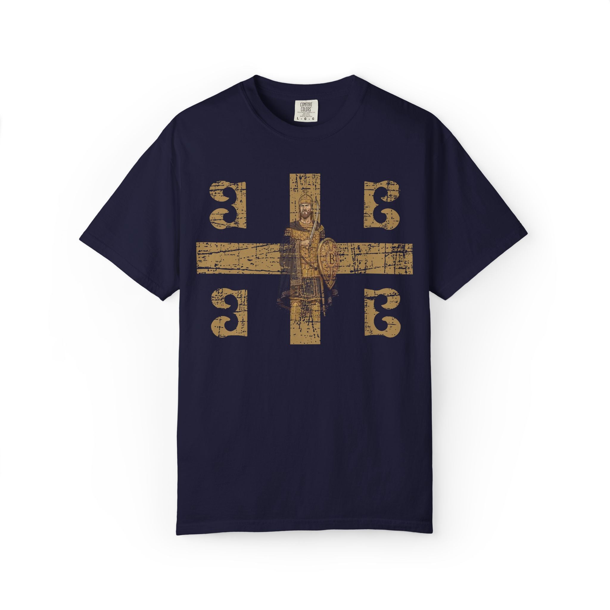 Byzantine symbols T-Shirt Distressed | Constantine XI Palaiologos 4Bs Graphic