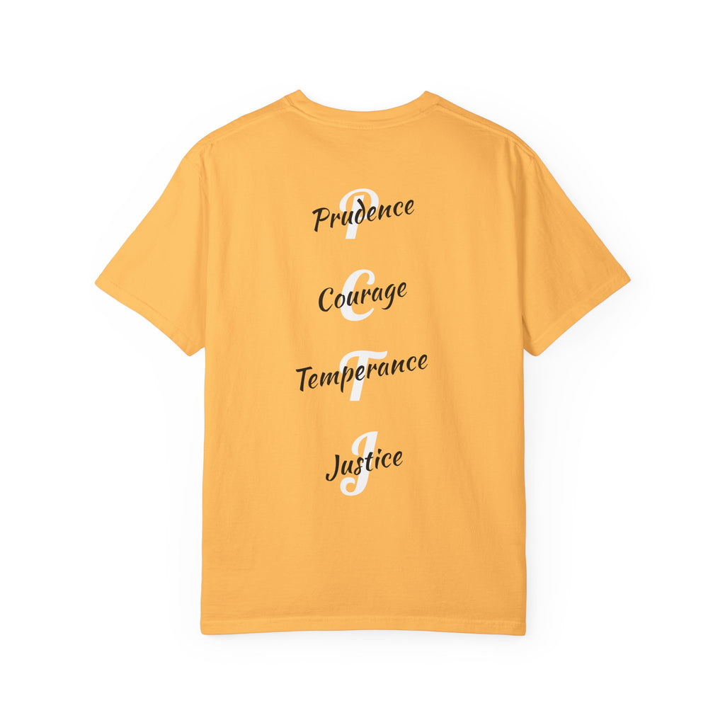 The 4 Cardinal Virtues T-shirt | Prudence Courage Temperance Justice