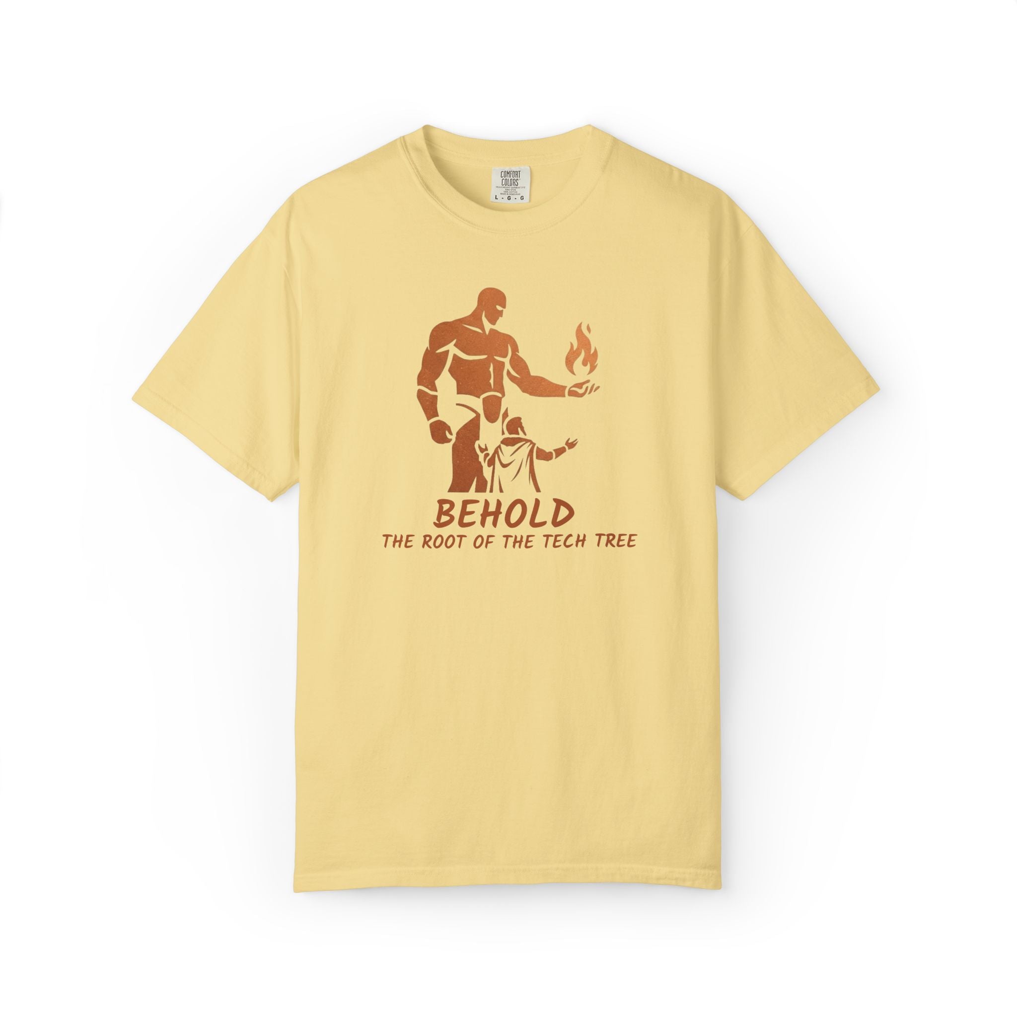 Behold the Root of the Tech Tree T-shirt | Prometheus Mythic Gamer Illustration