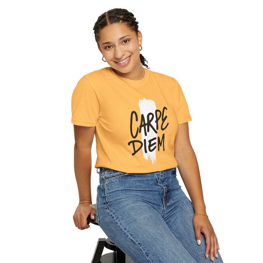 Carpe Diem Brushstroke T-shirt | Inspirational Quote Tee
