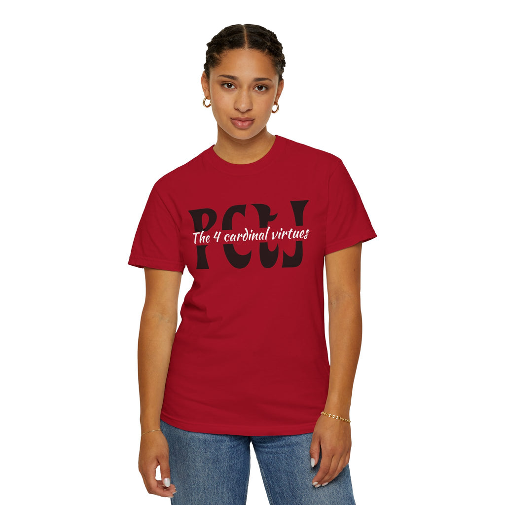 The 4 Cardinal Virtues T-shirt | Prudence Courage Temperance Justice