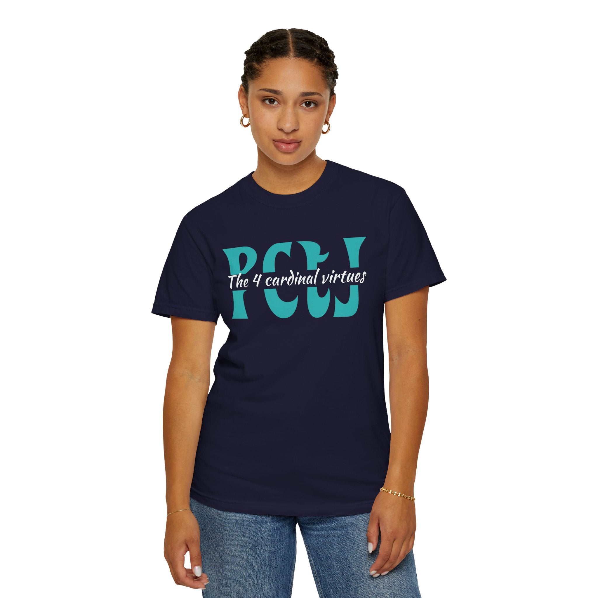 The 4 Cardinal Virtues T-shirt | Prudence Courage Temperance Justice