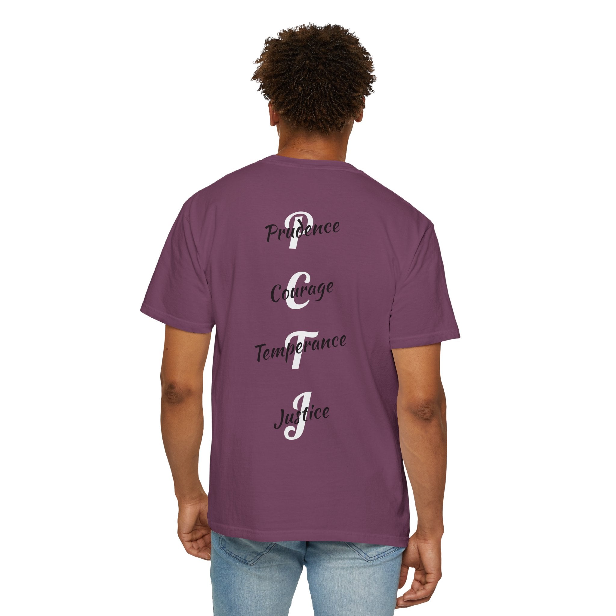 The 4 Cardinal Virtues T-shirt | Prudence Courage Temperance Justice
