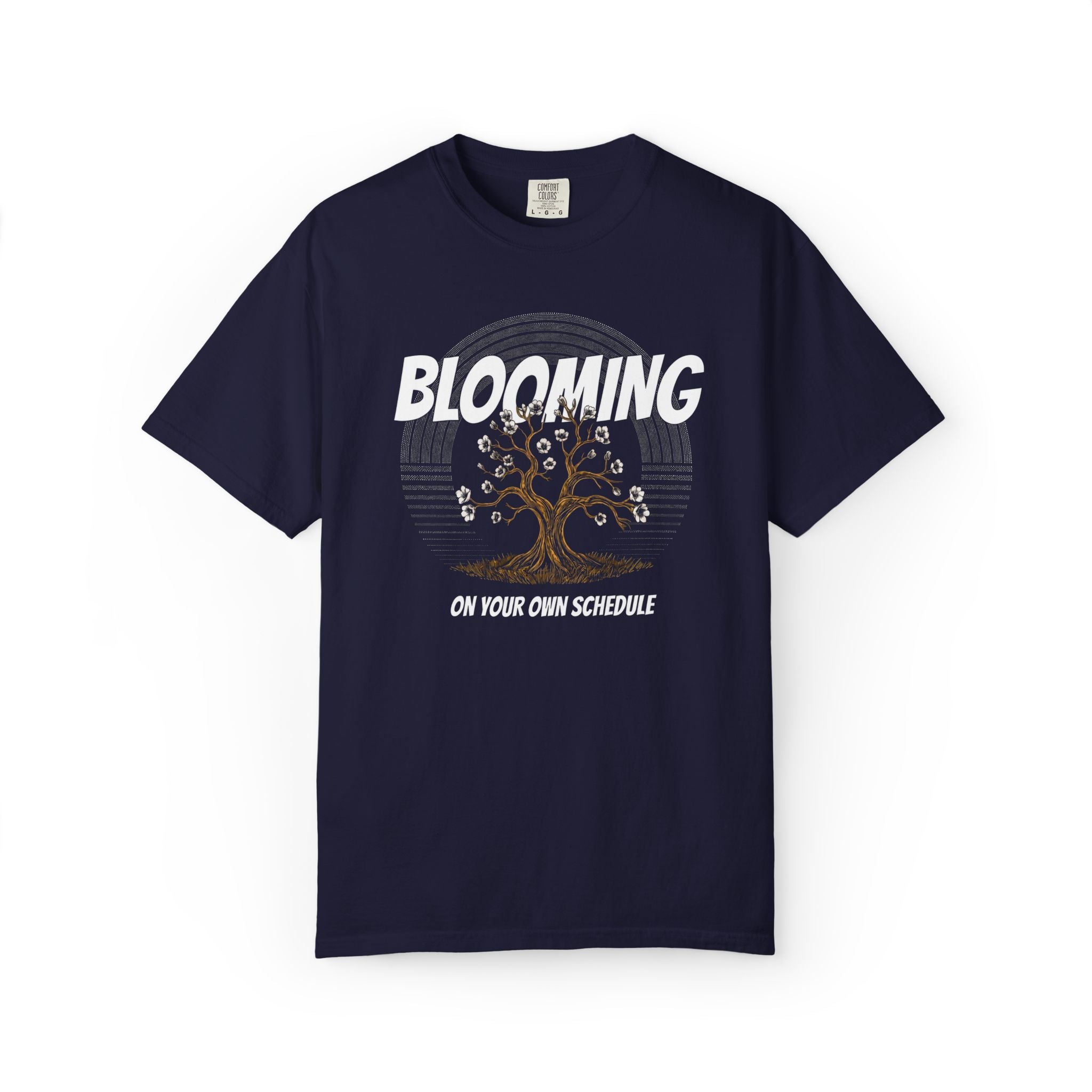 Blooming Tree on Your Own Schedule T-shirt | Floral Growth Tee